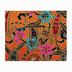 Colorful The Beautiful Of Art Indonesian Batik Pattern(1) Small Glasses Cloth by BangZart