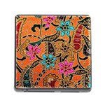 Colorful The Beautiful Of Art Indonesian Batik Pattern(1) Memory Card Reader (Square) Front