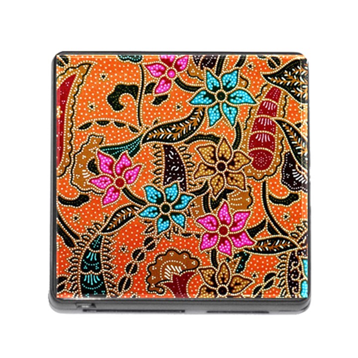 Colorful The Beautiful Of Art Indonesian Batik Pattern(1) Memory Card Reader (Square)