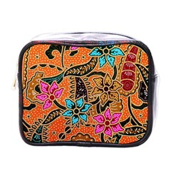 Colorful The Beautiful Of Art Indonesian Batik Pattern(1) Mini Toiletries Bags by BangZart