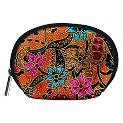 Colorful The Beautiful Of Art Indonesian Batik Pattern(1) Accessory Pouches (medium)  by BangZart