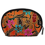 Colorful The Beautiful Of Art Indonesian Batik Pattern(1) Accessory Pouches (Large)  Back