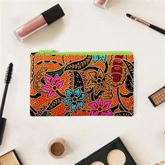 Colorful The Beautiful Of Art Indonesian Batik Pattern(1) Cosmetic Bag (xs) by BangZart