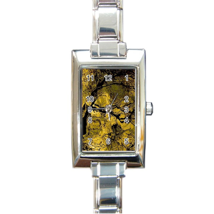 Colorful The Beautiful Of Traditional Art Indonesian Batik Pattern Rectangle Italian Charm Watch