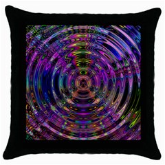 Color In The Round Throw Pillow Case (black) by BangZart