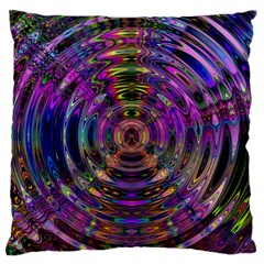 Color In The Round Large Flano Cushion Case (one Side) by BangZart