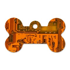 Circuit Board Pattern Dog Tag Bone (one Side) by BangZart