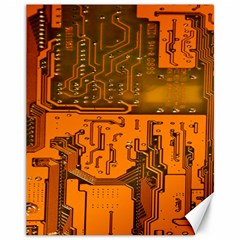 Circuit Board Pattern Canvas 11  X 14   by BangZart