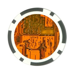 Circuit Board Pattern Poker Chip Card Guard (10 Pack) by BangZart