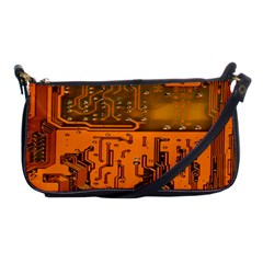 Circuit Board Pattern Shoulder Clutch Bags by BangZart