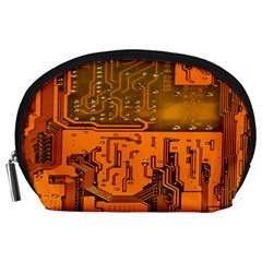 Circuit Board Pattern Accessory Pouches (large)  by BangZart