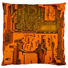 Circuit Board Pattern Standard Flano Cushion Case (one Side) by BangZart