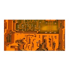 Circuit Board Pattern Satin Wrap by BangZart