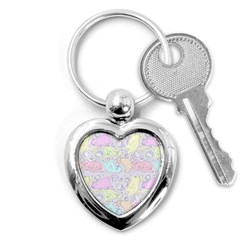 Cat Animal Pet Pattern Key Chains (heart)  by BangZart