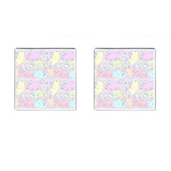 Cat Animal Pet Pattern Cufflinks (square) by BangZart