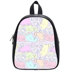 Cat Animal Pet Pattern School Bags (small)  by BangZart