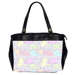 Cat Animal Pet Pattern Office Handbags (2 Sides)  by BangZart