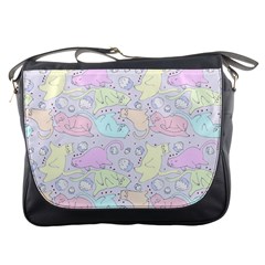 Cat Animal Pet Pattern Messenger Bags by BangZart