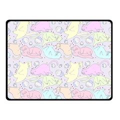 Cat Animal Pet Pattern Double Sided Fleece Blanket (small)  by BangZart