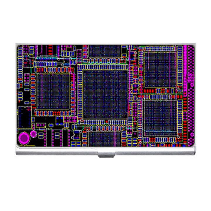 Cad Technology Circuit Board Layout Pattern Business Card Holders