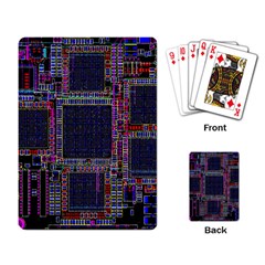 Cad Technology Circuit Board Layout Pattern Playing Card by BangZart