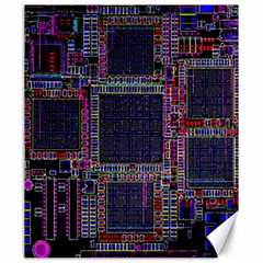 Cad Technology Circuit Board Layout Pattern Canvas 20  X 24   by BangZart