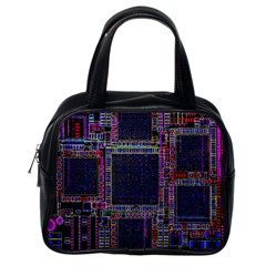 Cad Technology Circuit Board Layout Pattern Classic Handbags (one Side) by BangZart