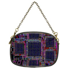 Cad Technology Circuit Board Layout Pattern Chain Purses (two Sides)  by BangZart