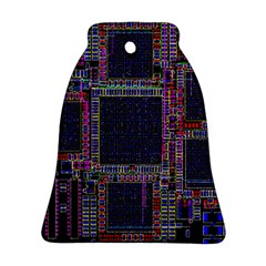 Cad Technology Circuit Board Layout Pattern Ornament (bell) by BangZart