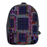 Cad Technology Circuit Board Layout Pattern School Bags (XL)  Front