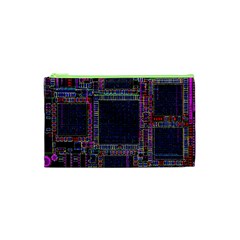 Cad Technology Circuit Board Layout Pattern Cosmetic Bag (xs) by BangZart