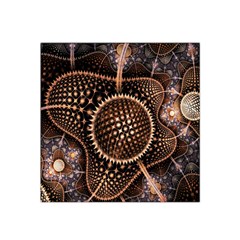 Brown Fractal Balls And Circles Satin Bandana Scarf by BangZart