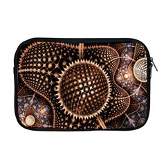 Brown Fractal Balls And Circles Apple Macbook Pro 17  Zipper Case by BangZart