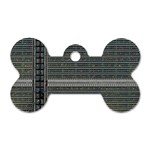 Building Pattern Dog Tag Bone (One Side) Front