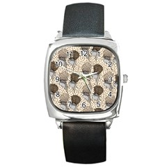 Bouffant Birds Square Metal Watch by BangZart