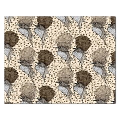 Bouffant Birds Rectangular Jigsaw Puzzl by BangZart