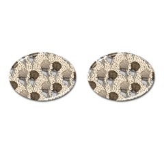 Bouffant Birds Cufflinks (oval) by BangZart