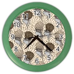 Bouffant Birds Color Wall Clocks by BangZart