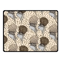 Bouffant Birds Fleece Blanket (small) by BangZart