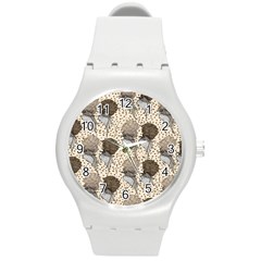 Bouffant Birds Round Plastic Sport Watch (m) by BangZart