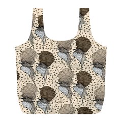 Bouffant Birds Full Print Recycle Bags (l)  by BangZart