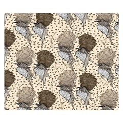 Bouffant Birds Double Sided Flano Blanket (small)  by BangZart