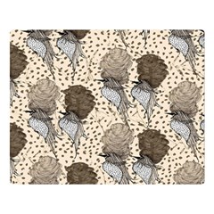 Bouffant Birds Double Sided Flano Blanket (large)  by BangZart