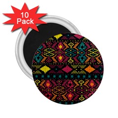 Bohemian Patterns Tribal 2 25  Magnets (10 Pack)  by BangZart