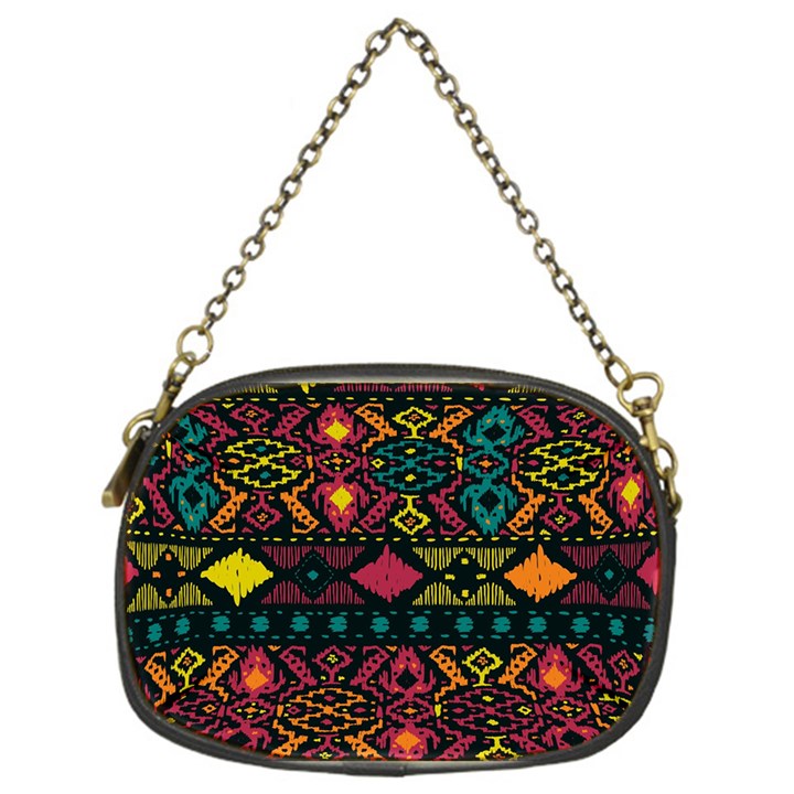 Bohemian Patterns Tribal Chain Purses (One Side) 