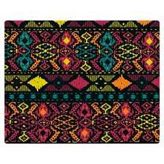 Bohemian Patterns Tribal Double Sided Flano Blanket (medium)  by BangZart