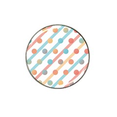 Simple Saturated Pattern Hat Clip Ball Marker (10 Pack) by linceazul