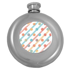 Simple Saturated Pattern Round Hip Flask (5 Oz) by linceazul