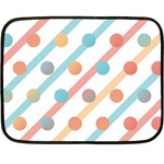 Simple Saturated Pattern Fleece Blanket (Mini) 35 x27  Blanket