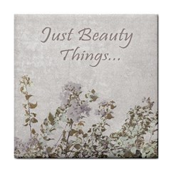 Shabby Chic Style Motivational Quote Tile Coasters by dflcprints